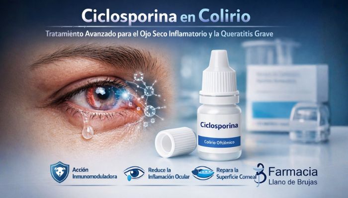 Colirios de ciclosporina: el tratamiento avanzado del ojo seco inflamatorio y la queratitis grave